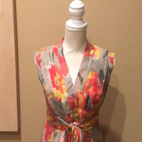 Evan Picone Orange Dress NEW - Picture 4 of 9